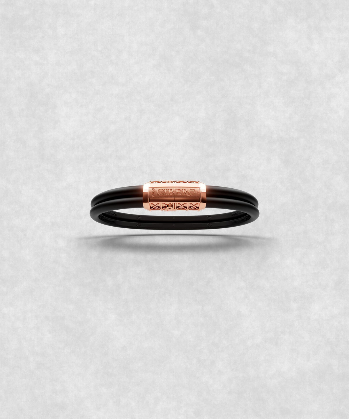 Double Bracelet Gladius, Red Gold. Monolock