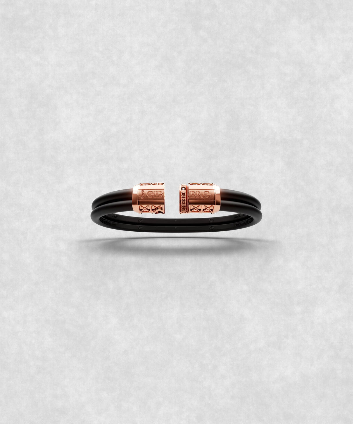 Double Bracelet Gladius, Red Gold. Monolock