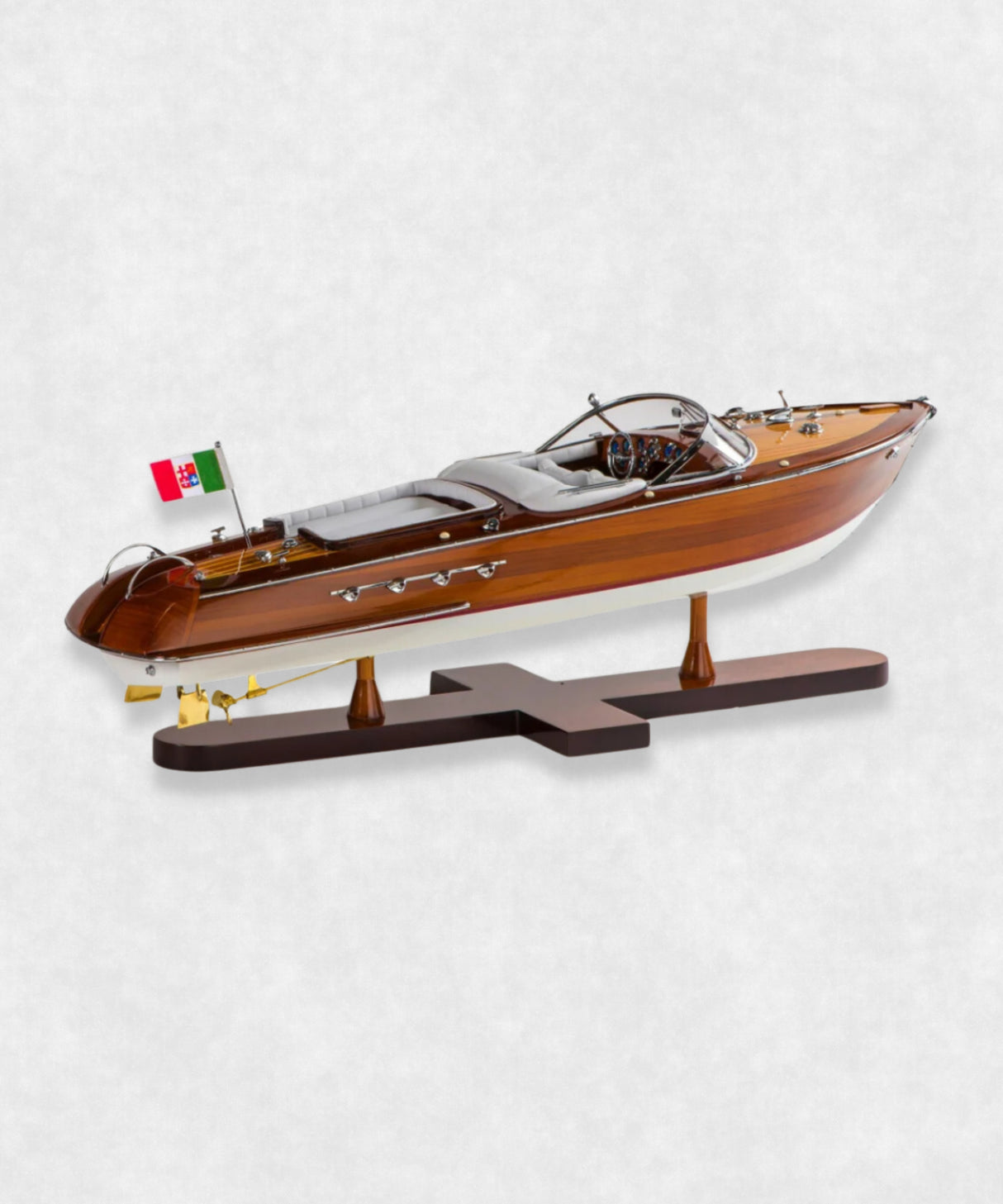 Luxury Wooden Boat Model Aquarama Side View