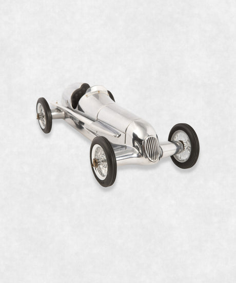 Silver Arrow Aluminium Car Model front left view
