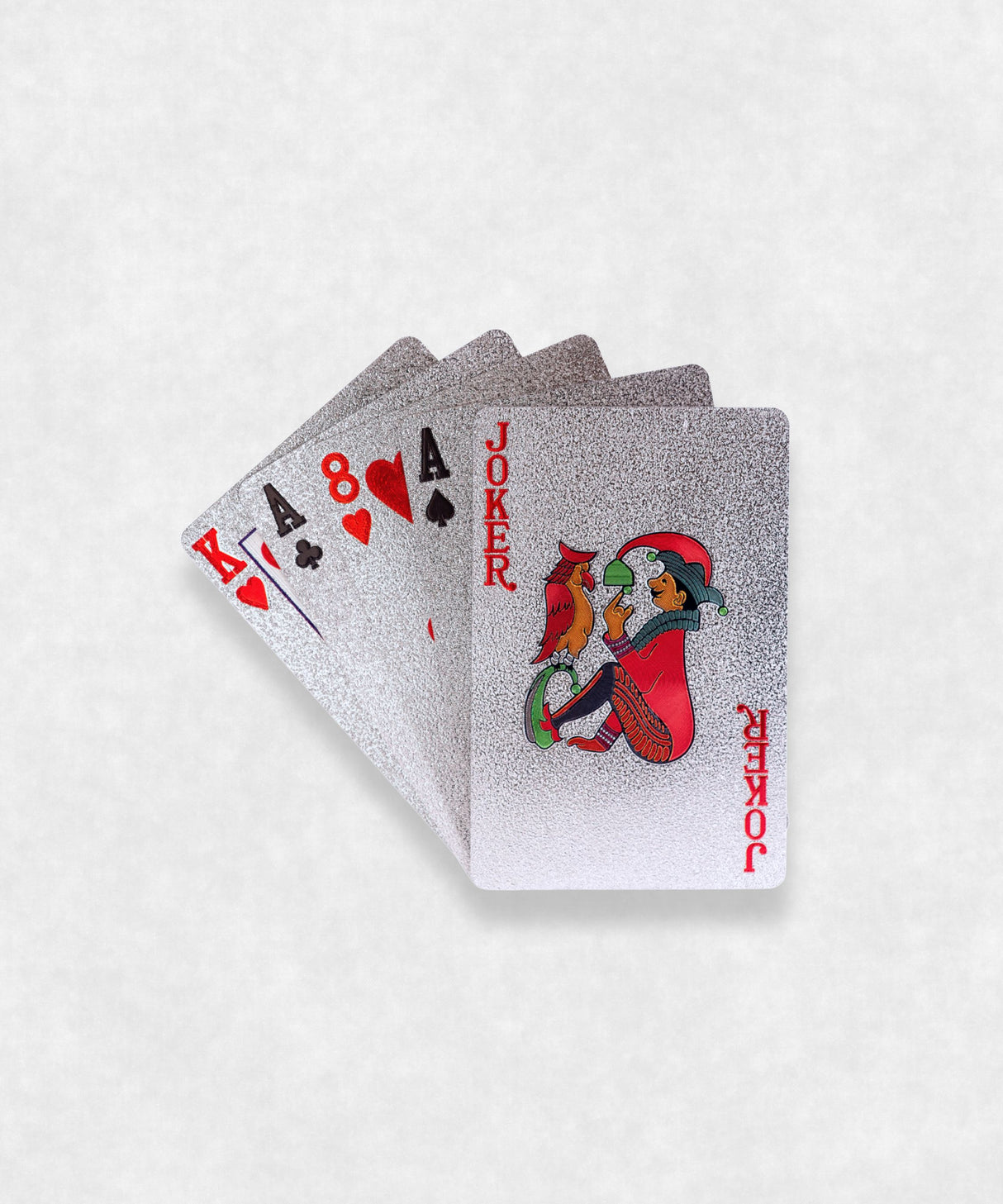 Zermatt Matterhorn Original Luxury Playing Cards Silver Cards zoom made by Maison Davis