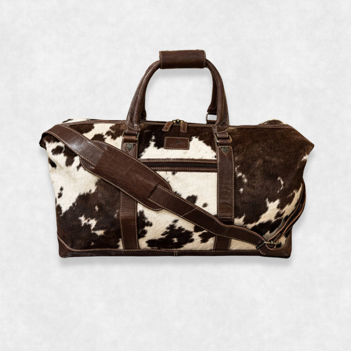 Sac à Main En Cuir Peau De Vache EQUIPAGE OF PARIS - Occasion Très Bon État
