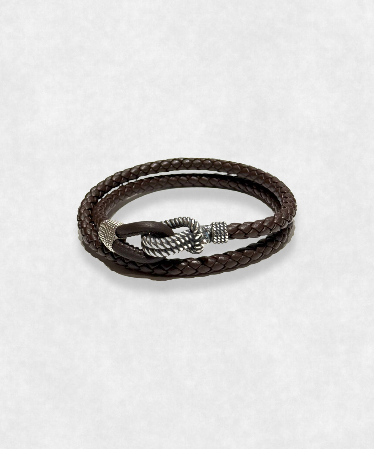 Leather and Sterling Silver 925 bracelet Maison Davis