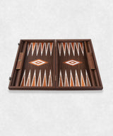 California Walnut burl Backgammon open overview