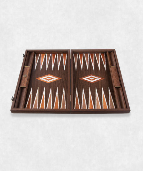 California Walnut burl Backgammon open overview