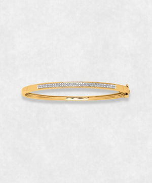 Diamond horizon gold 18k bracelet