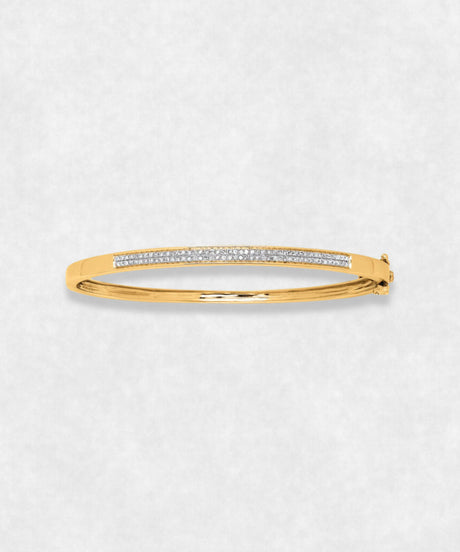 Diamond horizon gold 18k bracelet