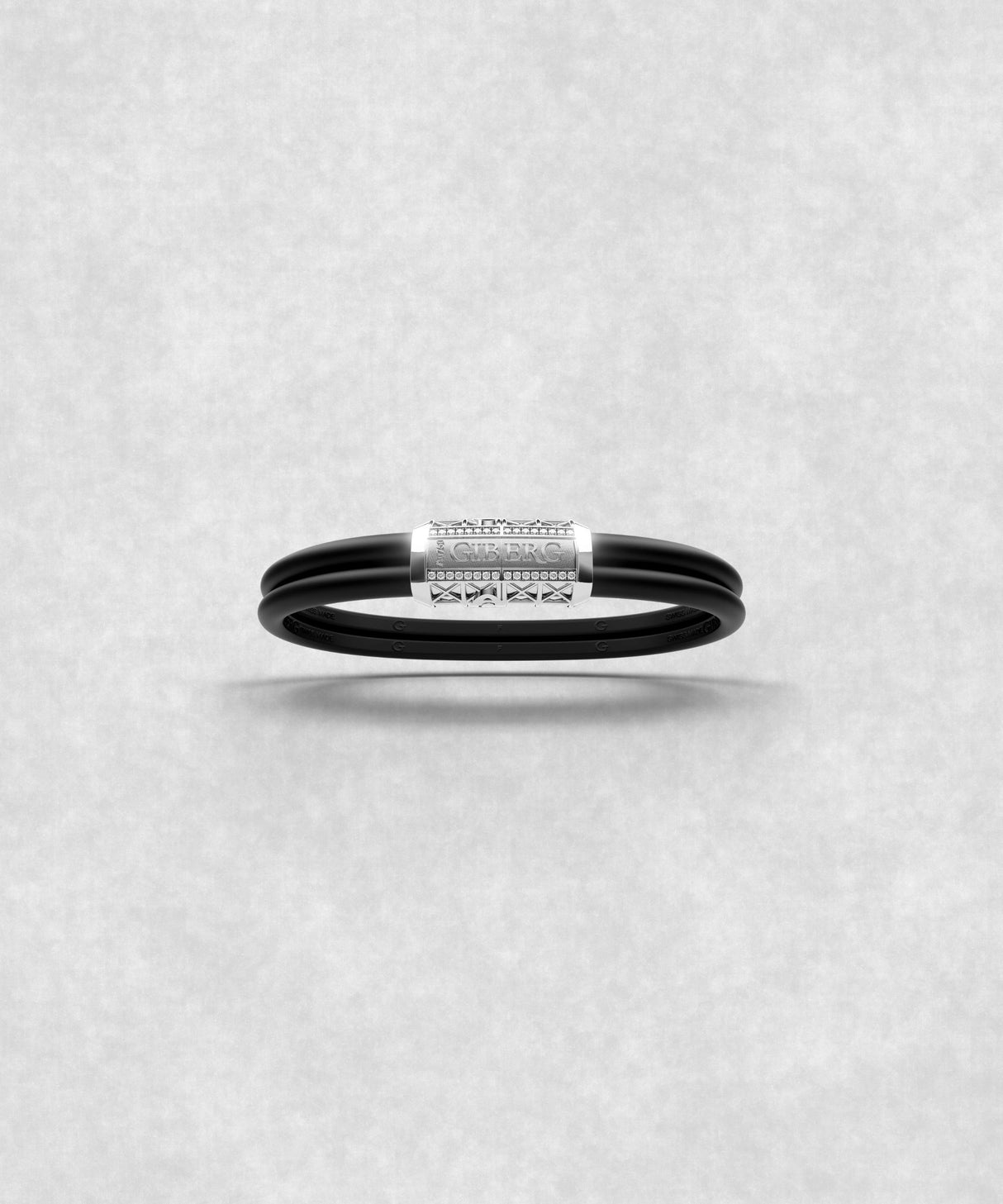 Double Bracelet Gladius, White Gold. Monolock, 32 Diamonds