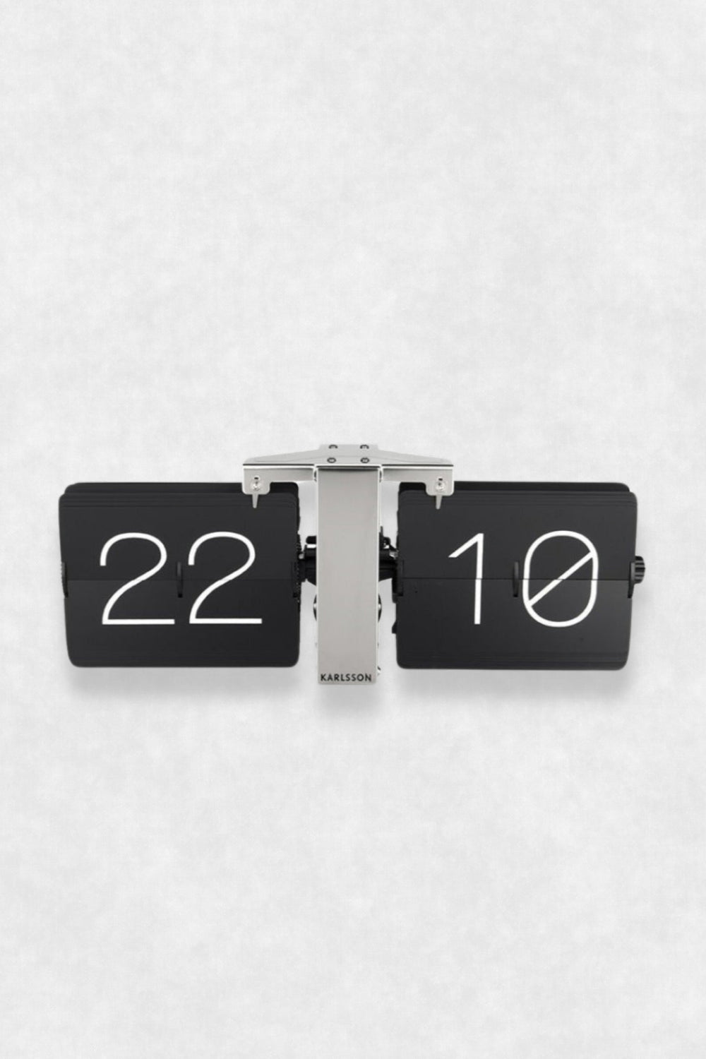 Flip clock Black and Silver