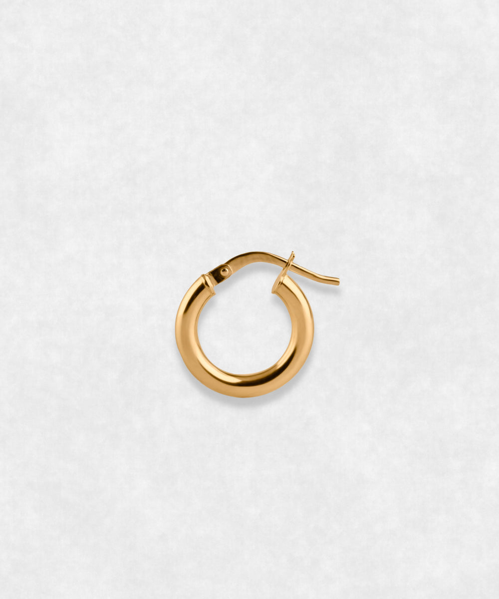 Hoops Earrings 18k Gold Maison Davis 10mm model