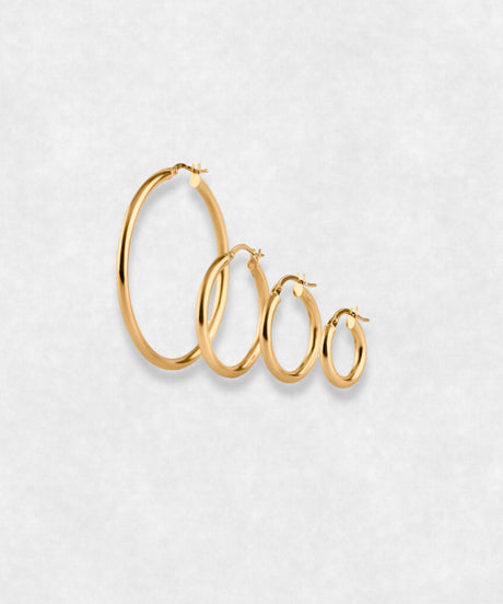 Hoops Earrings All Sizes 18k Gold Maison Davis