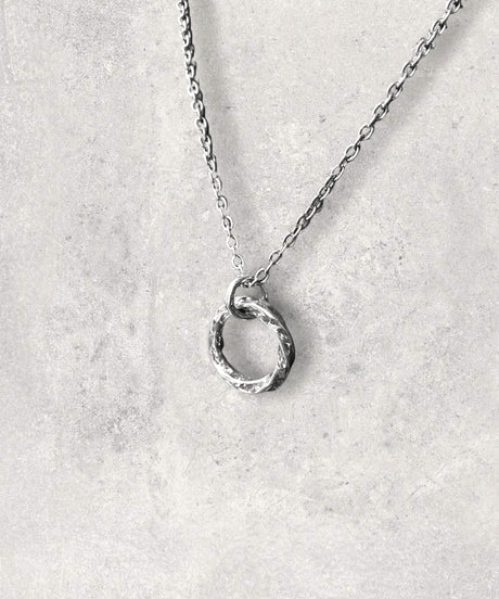 Infinite Loop Pendant and Necklace Sterling Silver 925 Jewelry by Maison Davis
