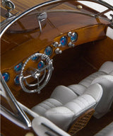 Luxury Wooden Boat Model Aquarama Zoom on Cockpit