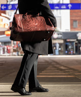 Maison Davis Trolley Leather Bag Train Station