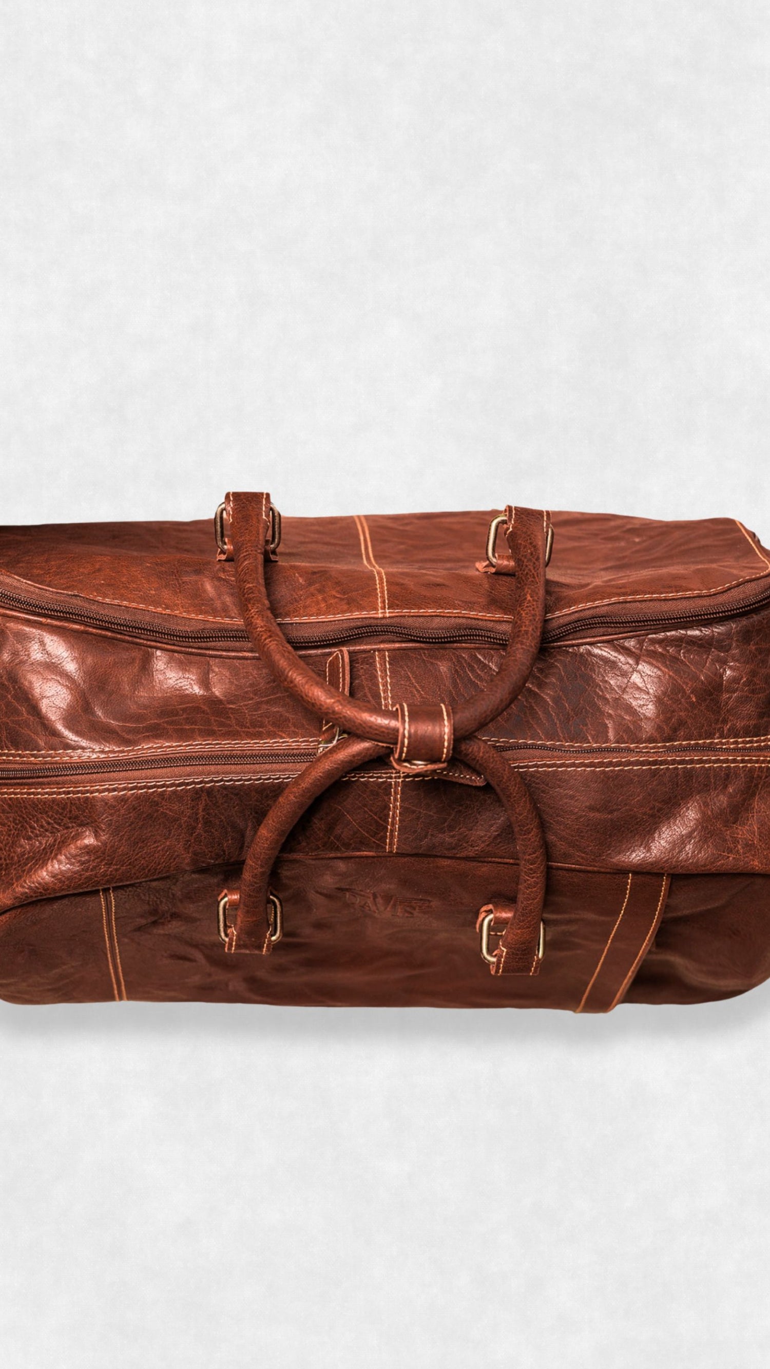 Maison Davis Trolley Leather Bag View From Above