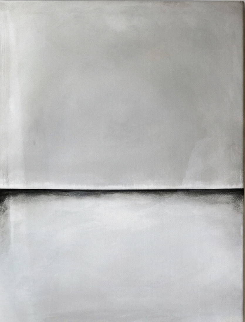 Maryse Ceha Warm Grey Mirror Painting