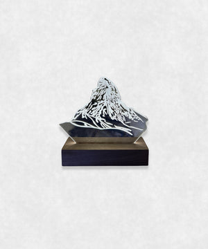 Matterhorn lamp Walnut Wood Stand