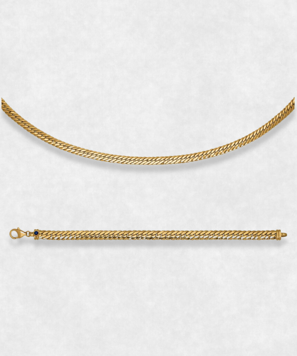 Osiris Collection - Necklace and Bracelet 18k Gold Jewelery