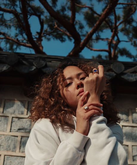 Ring watch by Maison Davis in rose gold