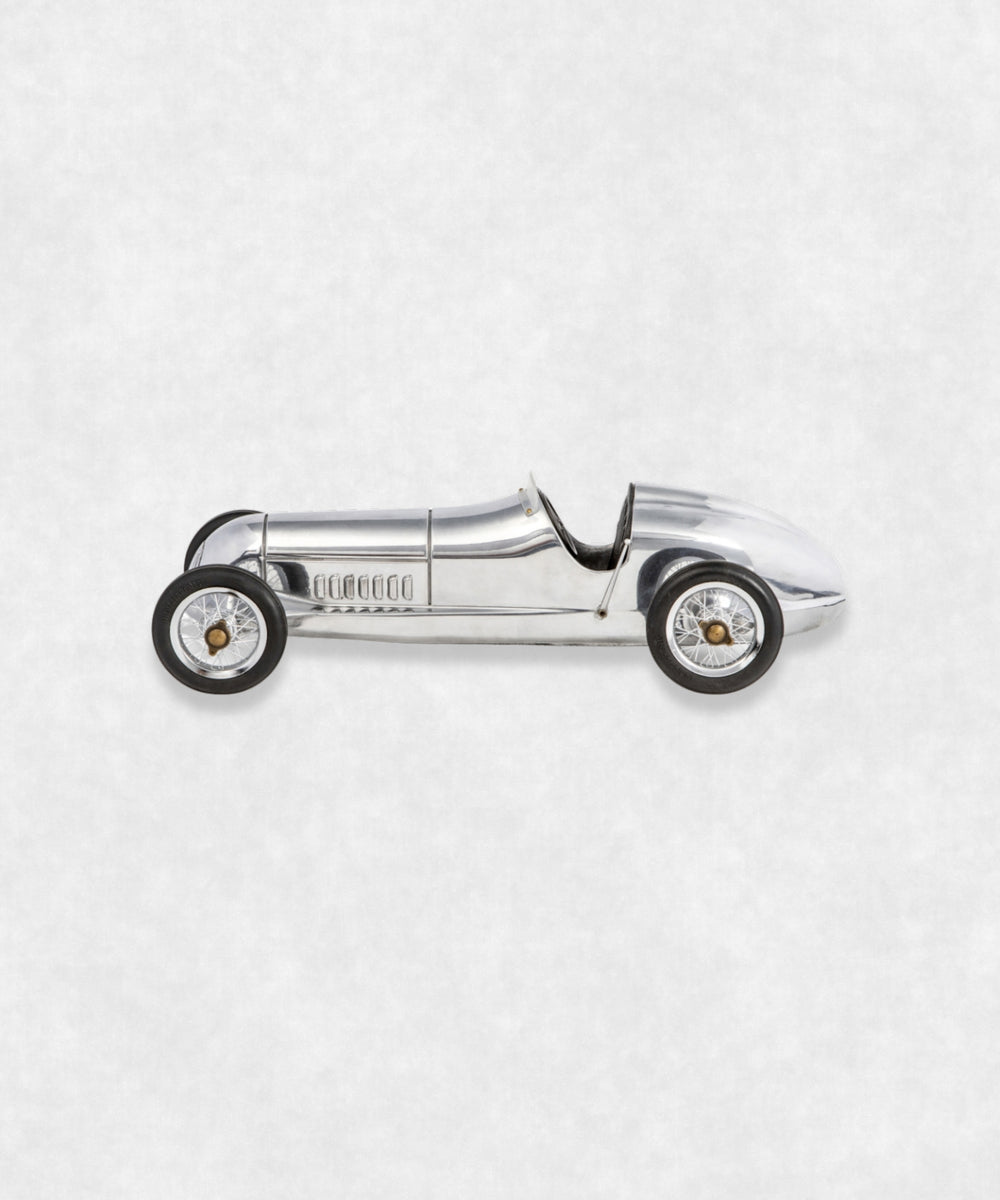 Silver Arrow Aluminium Car Model Side view