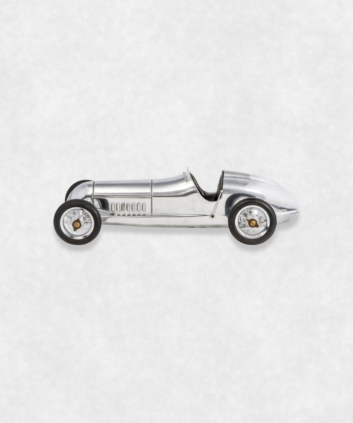 Silver Arrow Aluminium Car Model Side view