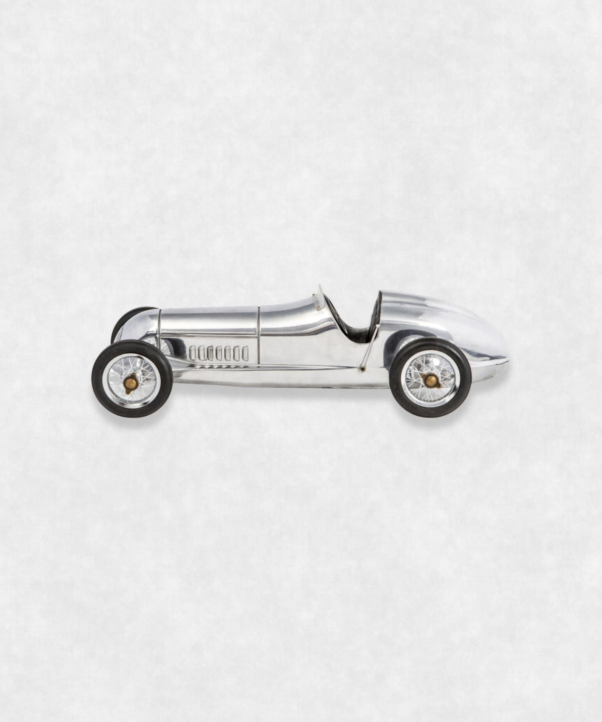 Silver Arrow Aluminium Car Model Side view