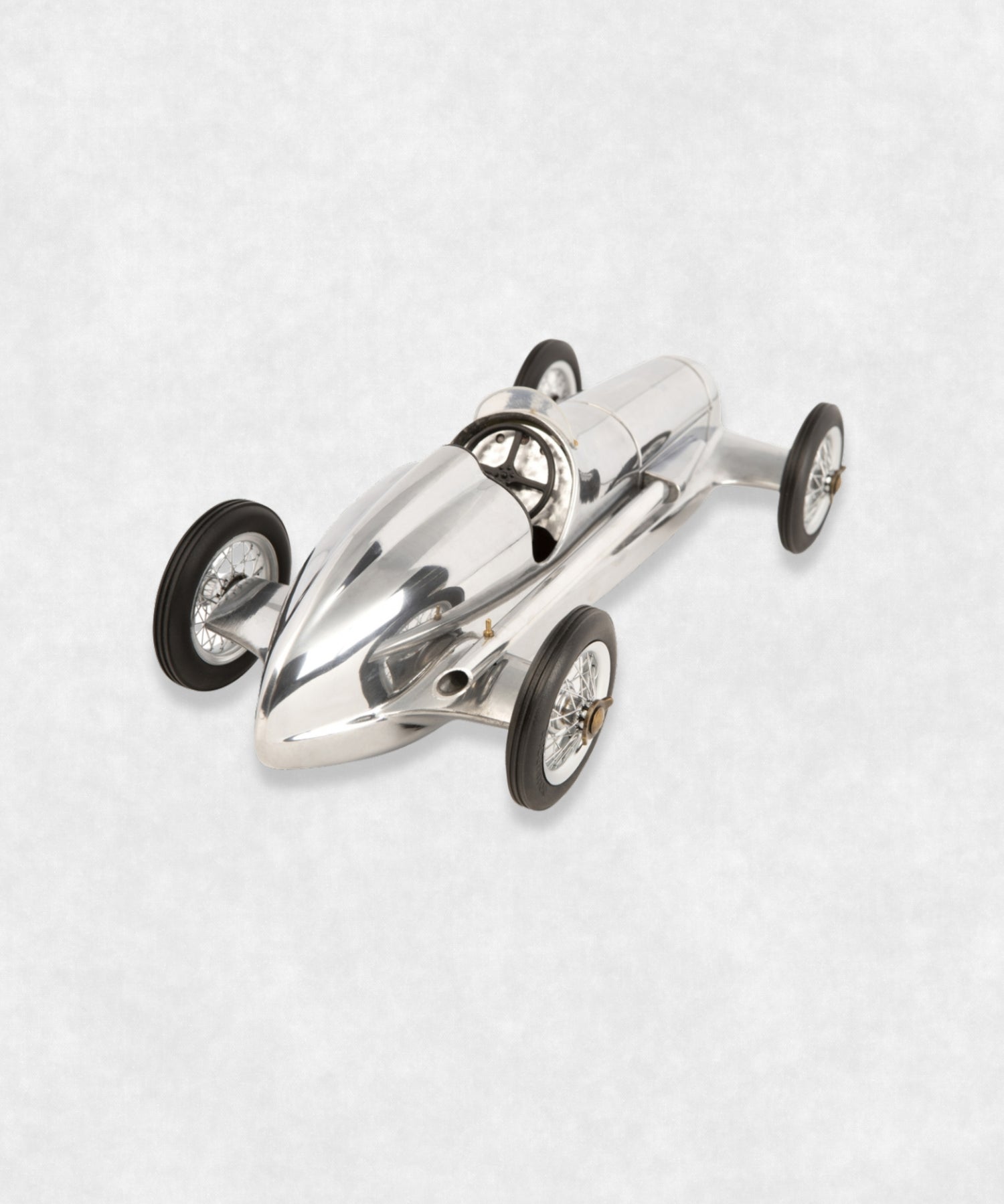 Silver Arrow Aluminium Car Model back right