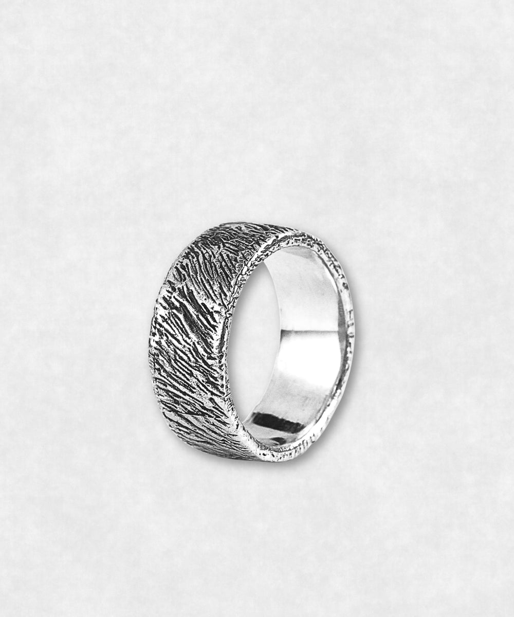 Stripes Sterling Silver Ring 925 by Maison Davis
