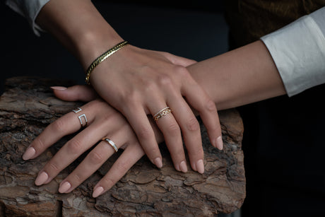 The Path Ring, hands view photoshoot