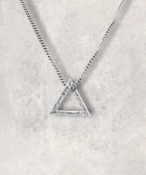 Triangle Pendant and Necklace Sterling Silver 925 Jewelry by Maison DAVIS