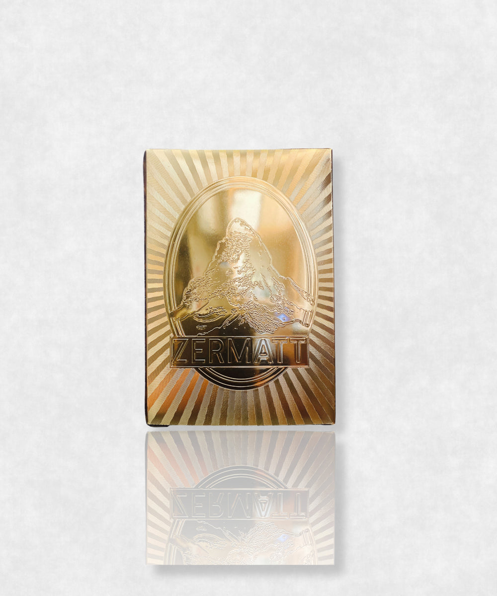 Zermatt Matterhorn Original Luxury Playing Cards Gold Deck made by Maison Davis
