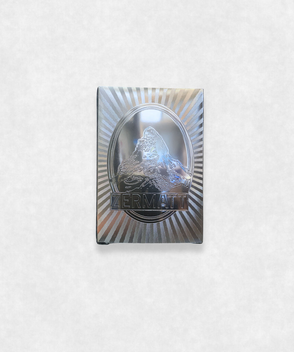 Zermatt Matterhorn Original Luxury Playing Cards Siver Deck made by Maison Davis