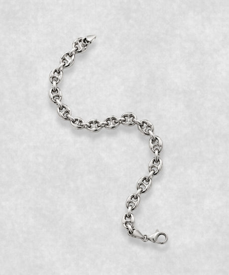 PULSERA DE GRANOS DE CAFÉ DE PLATA