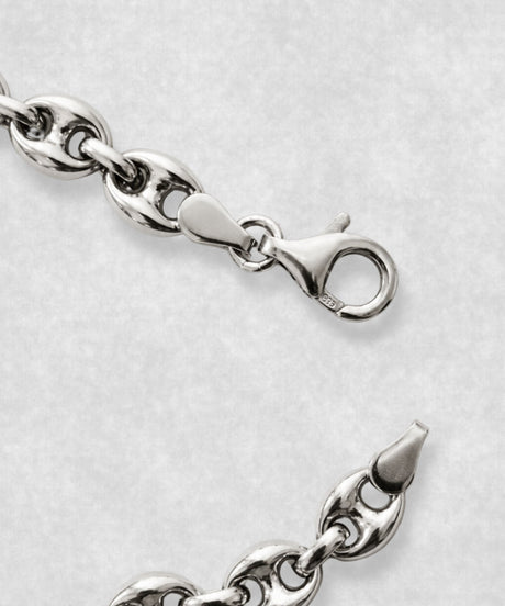 PULSERA DE GRANOS DE CAFÉ DE PLATA