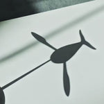 Flying whale in motion
